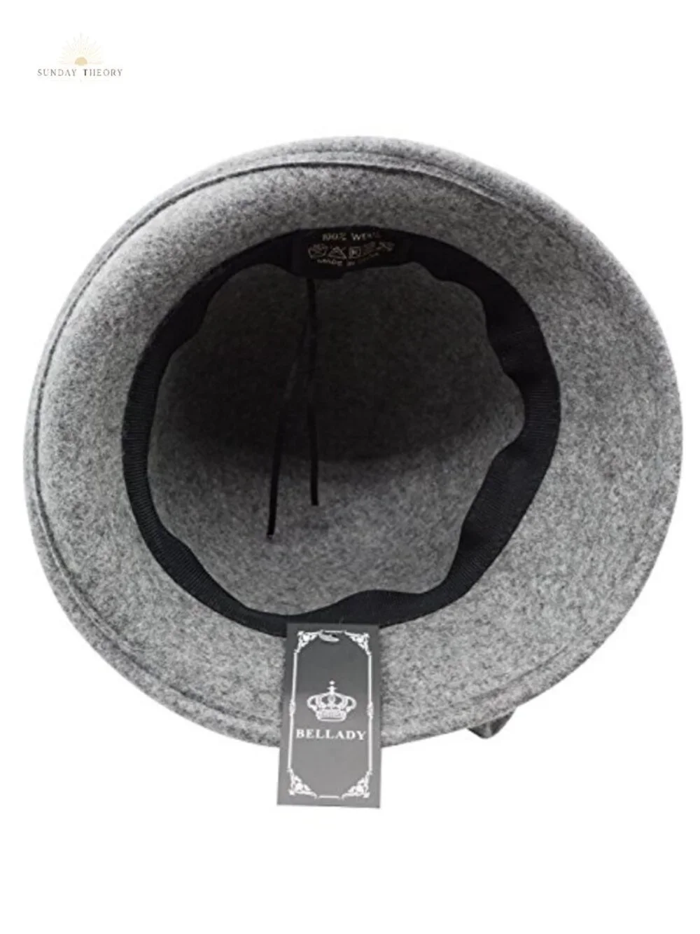 100% Wool Vintage Bucket Hat with Drawstring Adjustable Fit